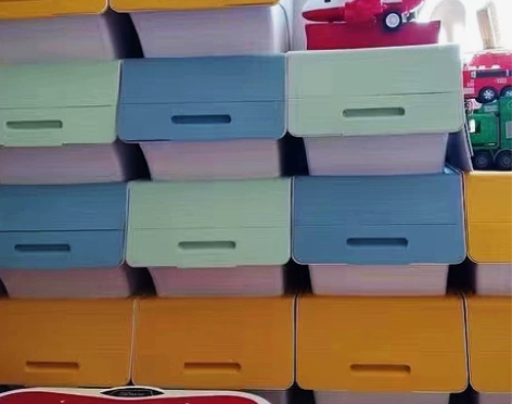 【全新】斜口式收纳箱家用储物箱杂物玩具收纳...