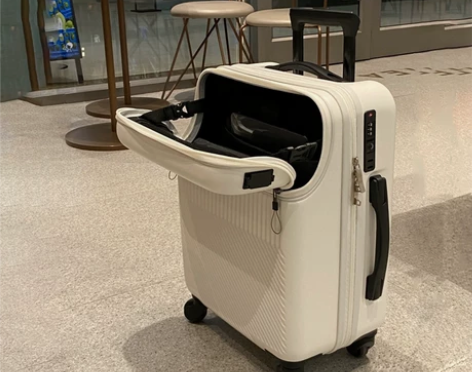【新品】行李箱拉杆箱前置开口登机行李箱旅行...