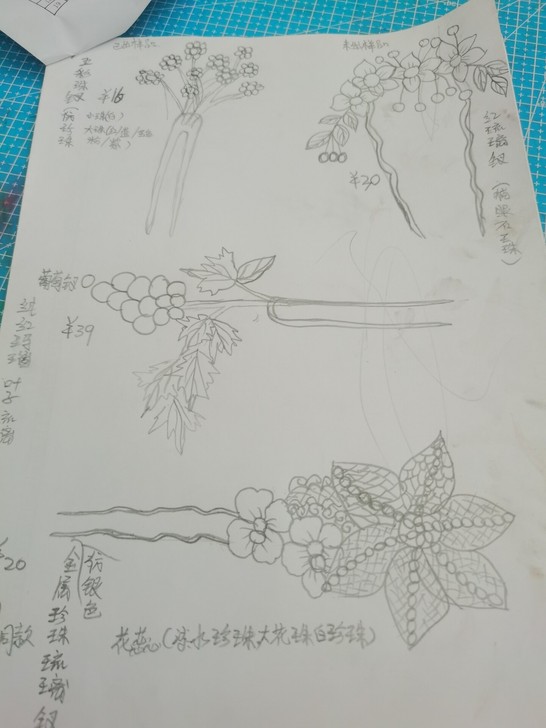自画底稿，纯手工制作，可预约下单，宝妈一个...