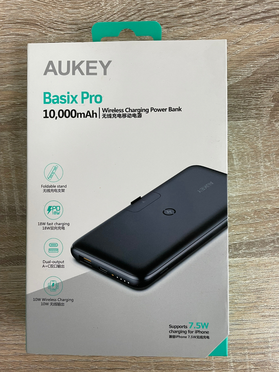 AUKEY傲基 无线充电宝PD18W双向快...