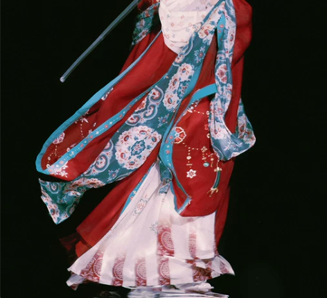 重回汉唐汉服 原创花想容颜唐制背子齐胸襦裙...