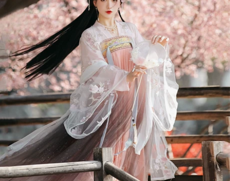 蝉佩正品原创汉服女款初瑶中国风广袖齐胸古风...