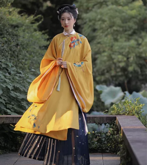 【整套出】七月夕霁夜明制汉服立领斜襟长衫3...