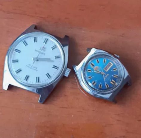 上海全钢手表一块,机械表需要上弦才跑。日本...