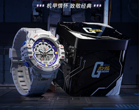 刀锋高达联名手表男款中学生初中男生男士机械...