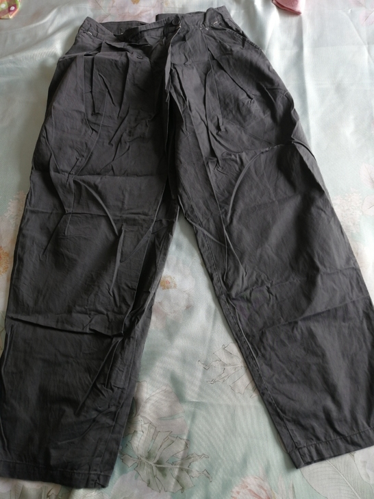 正品无瑕疵 阔腿休闲裤水洗棉布宽松百搭款质...