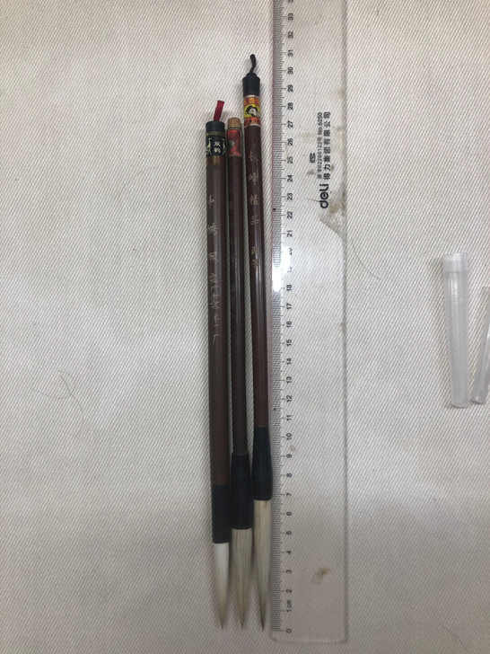 老毛笔004 瑕疵笔3支（不影响使用）