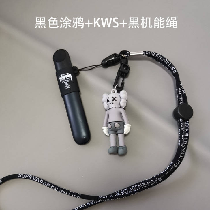 kanaya 手机挂件，黑色涂鸦，kwas...