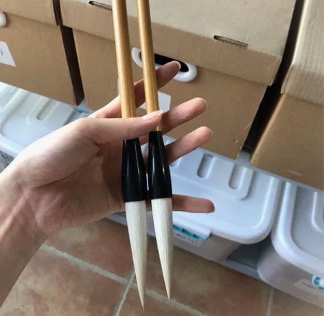 清库存回血，细光峰羊毫大中楷毛笔 竹子笔杆...