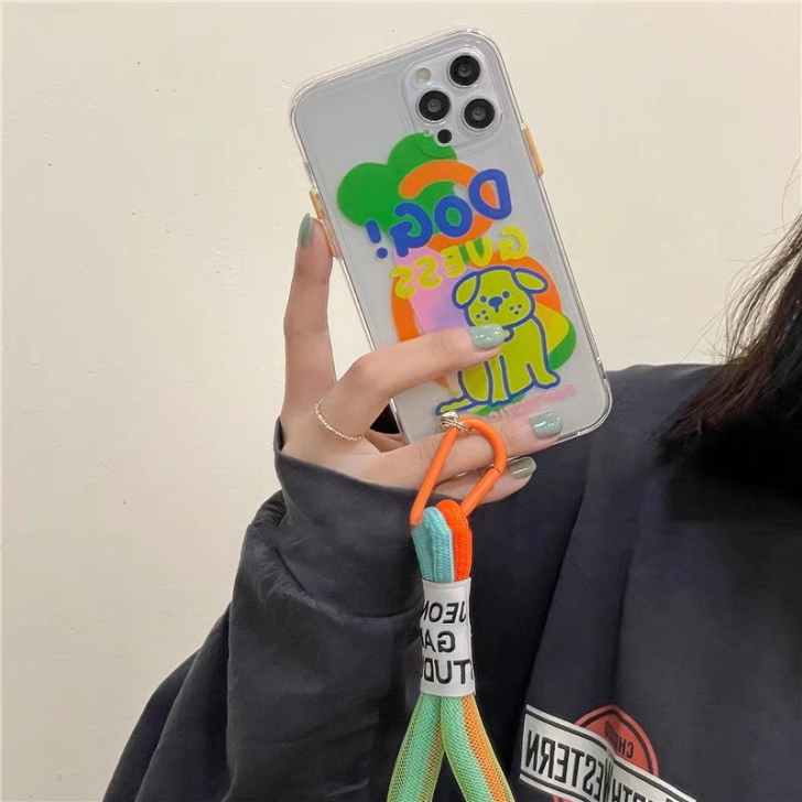荧光挂绳小狗iPhone12pro max...