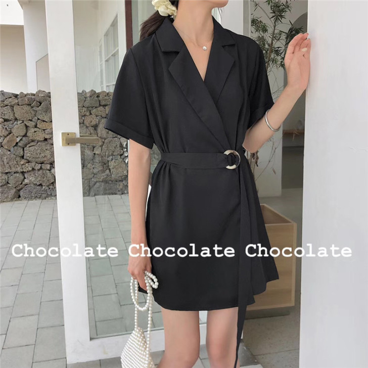 西装连体裤女夏高腰小个子显瘦名媛时尚洋气短...