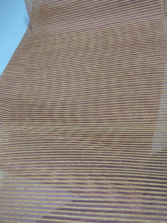 正绢手工罗缂丝。希少横经金线织造，素色，无...