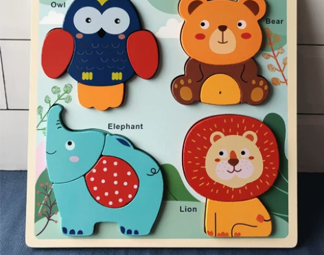 蒙氏早教1岁拼图儿童益智大块入门安全玩具男...