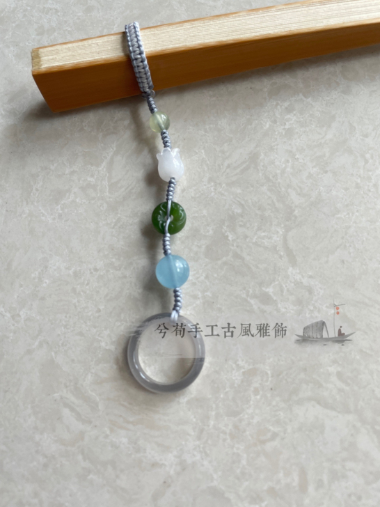 兮荀 原创设计 纯手工古风雅饰 扇箍 压襟...