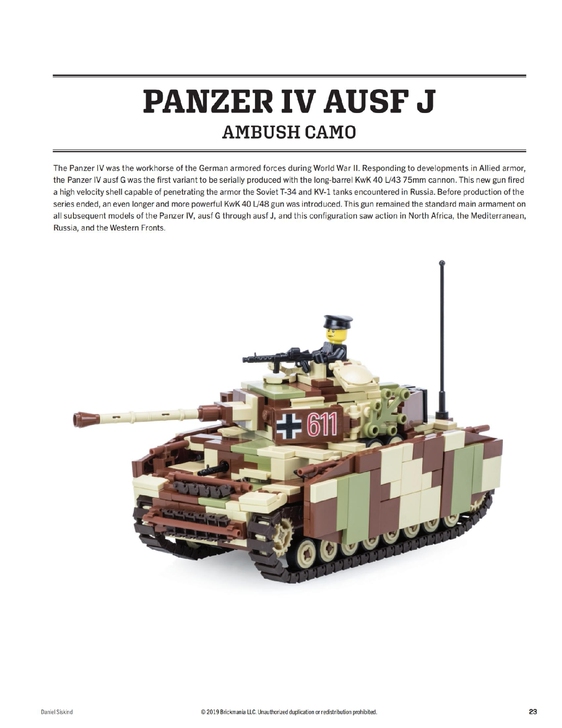 乐高brickmania德军二战4号坦克J...