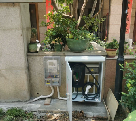 挚达21kw充电桩安装完成，三项电表380...