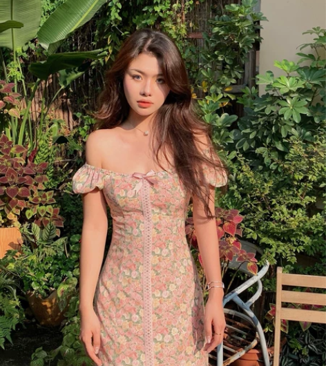 斩男甜心碎花版本 春夏法式纯欲修身欧美甜辣...