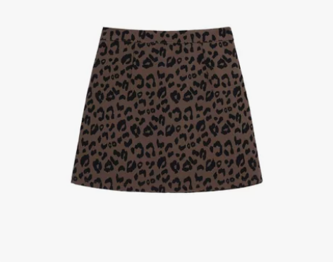 UPP豹纹短裙高腰半身裙包臀裙子女新款百搭...