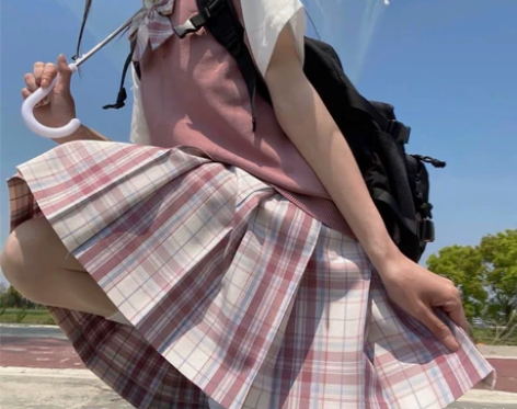 兔缝缝 兔姬舍 大粉格子 m45 兔耳领结...