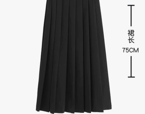 jk制服百褶裙女学院风套装夏季半身裙大码短...