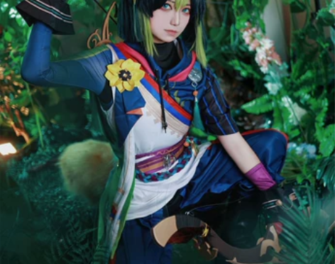 欧贝酱 原神cos服提纳里cos浅蔚轻行c...