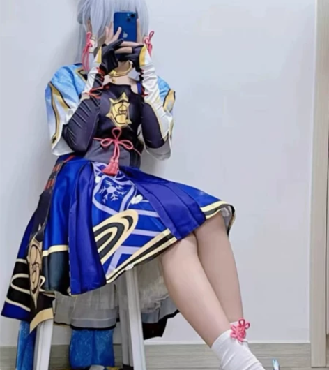 原神cos服神里绫华cos服大全套 扇子鞋...