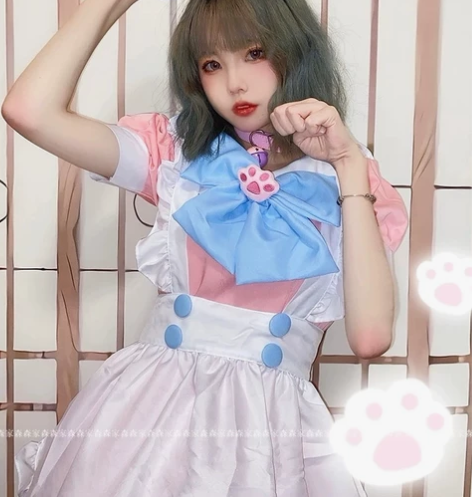 日系女仆装可爱lolita裙动漫女佣服萝莉...