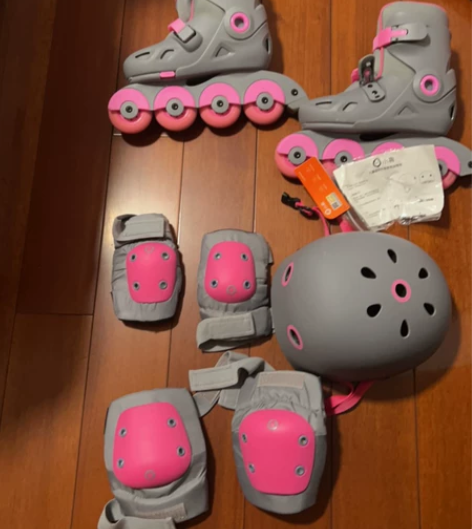 小米有品小寻智能轮滑鞋护u具儿童旱冰溜冰鞋...