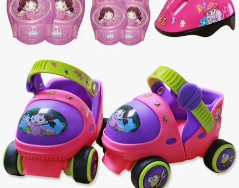 玄凌溜冰鞋儿童双排轮滑冰鞋宝宝四轮旱冰鞋幼...