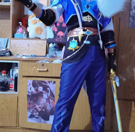 凯亚cos大全套除鞋漫之源家的 假发+衣服...