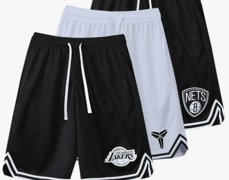 短裤男 短裤中裤美式篮球裤运动詹姆斯湖人科...