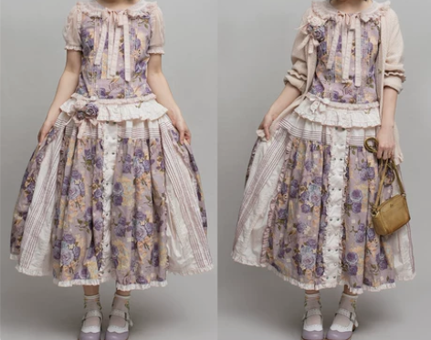 【出】樱桃爆弹四季春夏二团 拼布SK 粉紫...