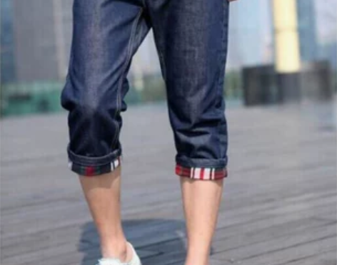 包邮全新夏季男七分牛仔短裤中裤休闲裤质量不...