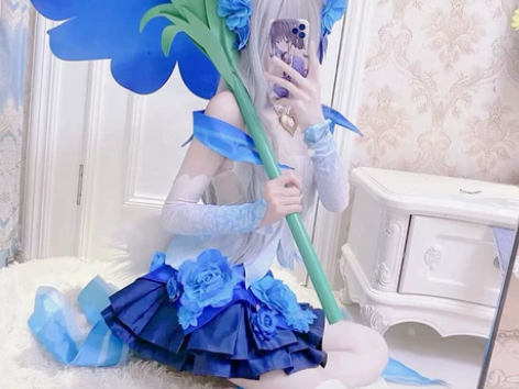 收公孙离花间舞cos大全套 S-M 假发+...