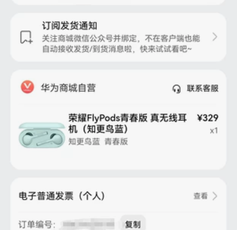 荣耀Fly Pods青春版 知更鸟蓝 20...