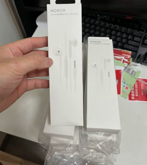 华为荣耀AM115耳机线控带麦半入耳式耳机...