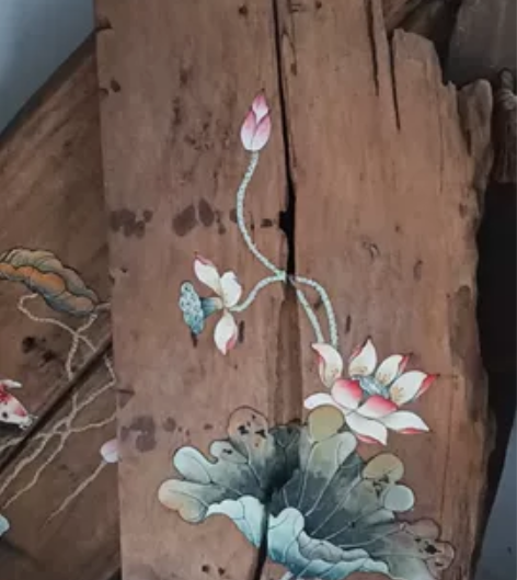 板画（荷韵） 感兴趣的话点“我想要”和我私...