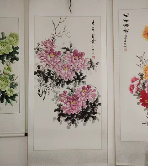 名师手绘真迹玄关办公室挂画 尺寸:190×...