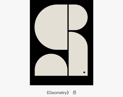 镜屋 ins风装饰画高级感极简抽象海报客厅...