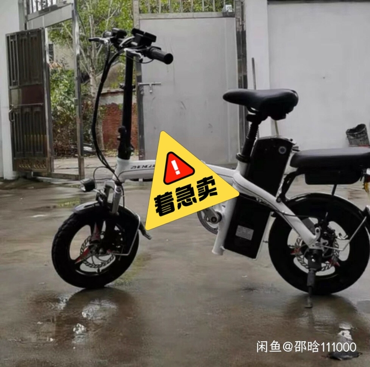 正步代驾锂电池电动车48v 15a白色闲置...