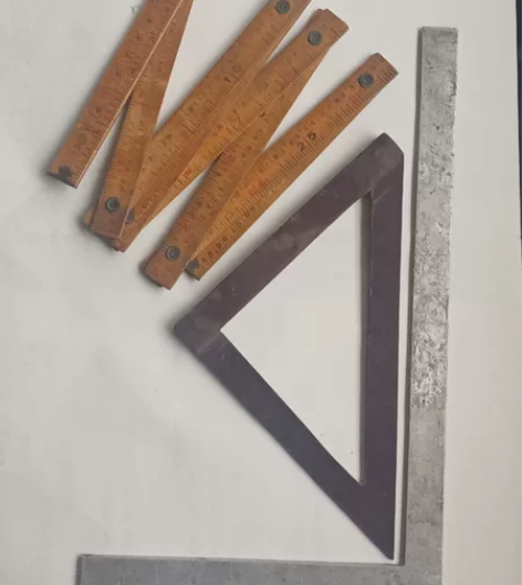 怀旧老尺三把合售，实物拍摄品相如图所示。 ...