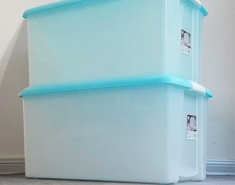 爱丽思箱子家庭收纳用具收纳家用储物盒衣服收...