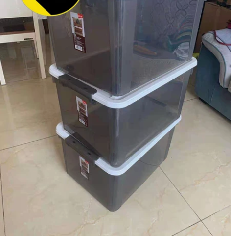 【未拆封】55L禧天龙收纳箱高透可视收纳箱...