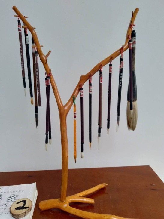 原生态根艺根雕笔挂毛笔架摆件 风格:复古怀...