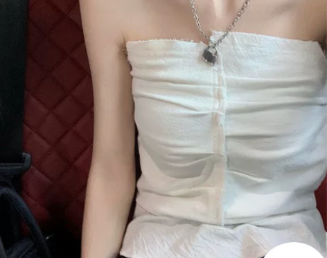 性感不规则抹胸吊带背心女内搭夏季2021新...