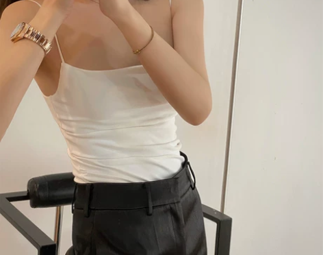 Lamps 阿水 弹性佳肩带弹力佳小吊带背...