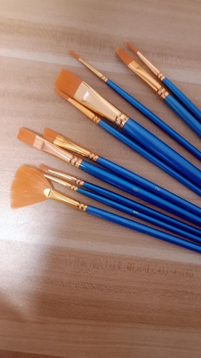 尼龙毛水粉水彩油画笔套装美术笔刷丙烯颜料美...