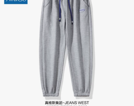 真维斯旗下加绒裤子男士春秋款冬季潮牌宽松束...