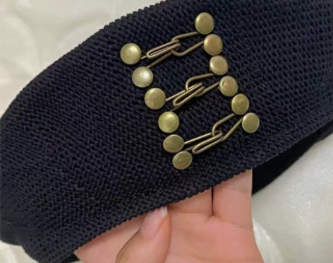 贝雷帽女秋冬复古透气黑色薄款画家帽子显脸小...