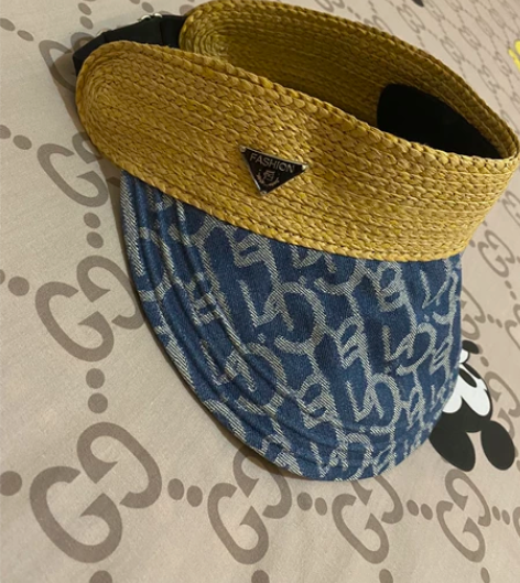 半漏遮阳帽 松紧带调节，多大头围都可带